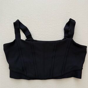 ALO YOGA corset sports bra black